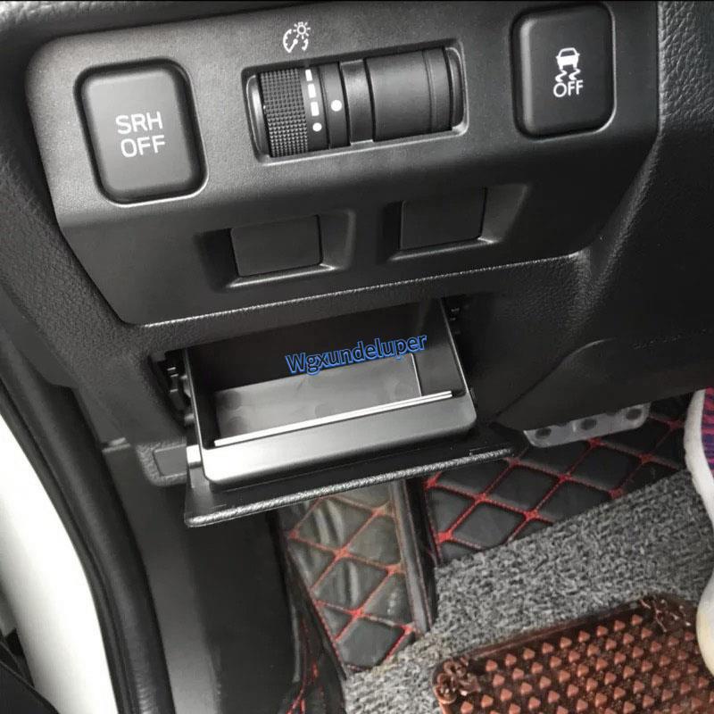 Khay Đựng Tiền Xu Bằng abs Màu Đen Cho subaru xv crosstrek forester outback legacy impreza wrx sti