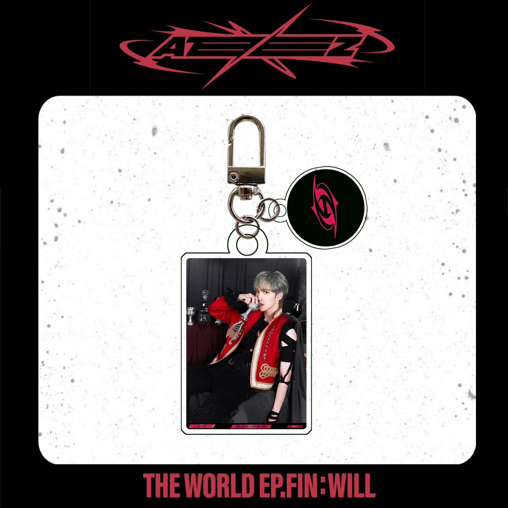 Móc Khóa acrylic Hình Nhóm Nhạc ateez
