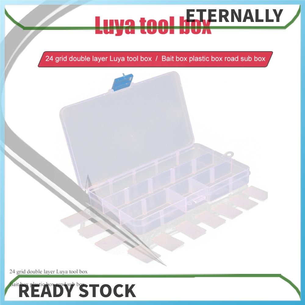 Hộp Đựng Mồi Câu Cá Bằng Nhựa Hai Lớp Phân Loại