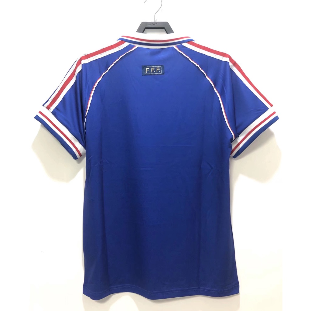 Retro Jersey Pháp 1982 82 / 84 1998 2000 2006 Sân nhà Jersey Pháp 1998 Jersey 1998 Jersey Zidane