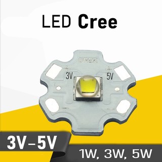 Chip led cree, bóng đèn led siêu sáng 1w/ 3w/ 5w cri>80
