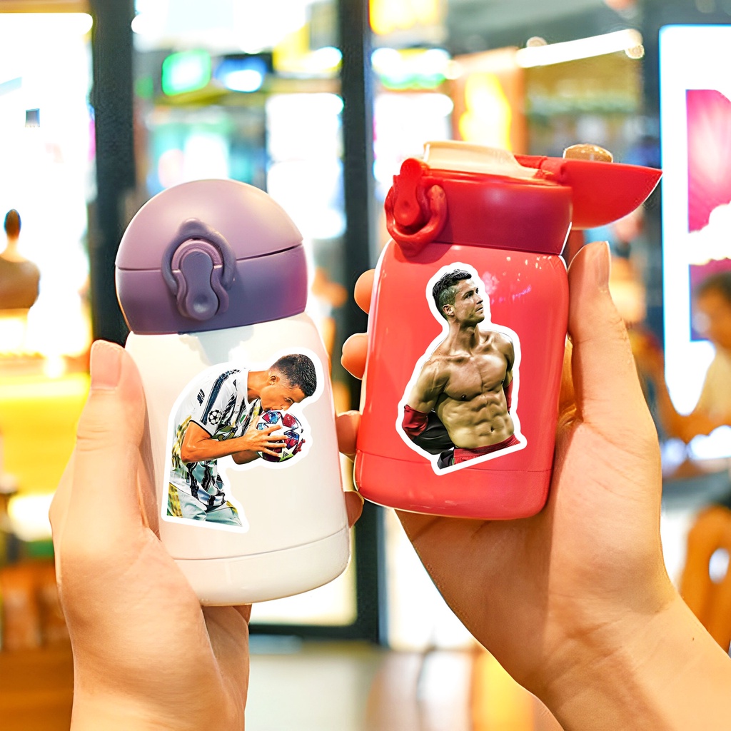 J· Hình Dán Chống Nước Cristiano Ronaldo Thể Thao Mũ Bảo Hiểm Máy Tính Xách Tay Hành Lý Dán Thiết Lập, 50 tờ