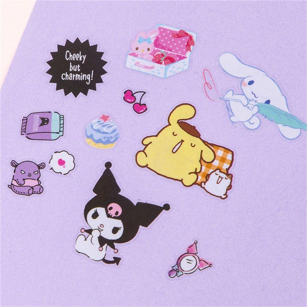Mmluck melody Nhãn Dán Hoạt Hình Kuromi Đáng Yêu Trang Trí Sổ Tay diy