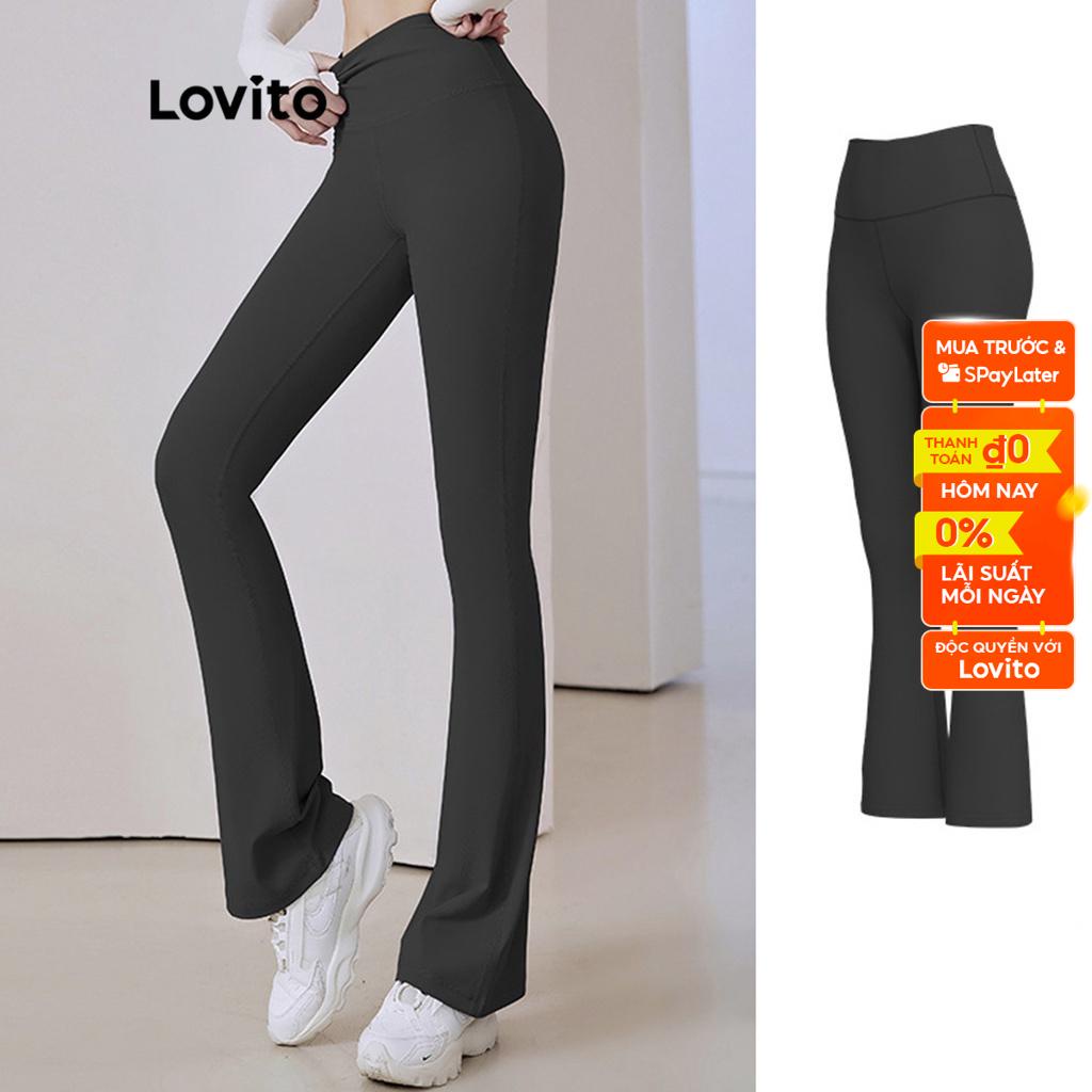 Quần LOVITO màu trơn thể thao cho nữ LNA10099