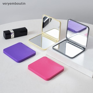 Gương Trang Điểm mini Bỏ Túi 2 Mặt Hình Vuông Nhiều Màu Dễ Thương