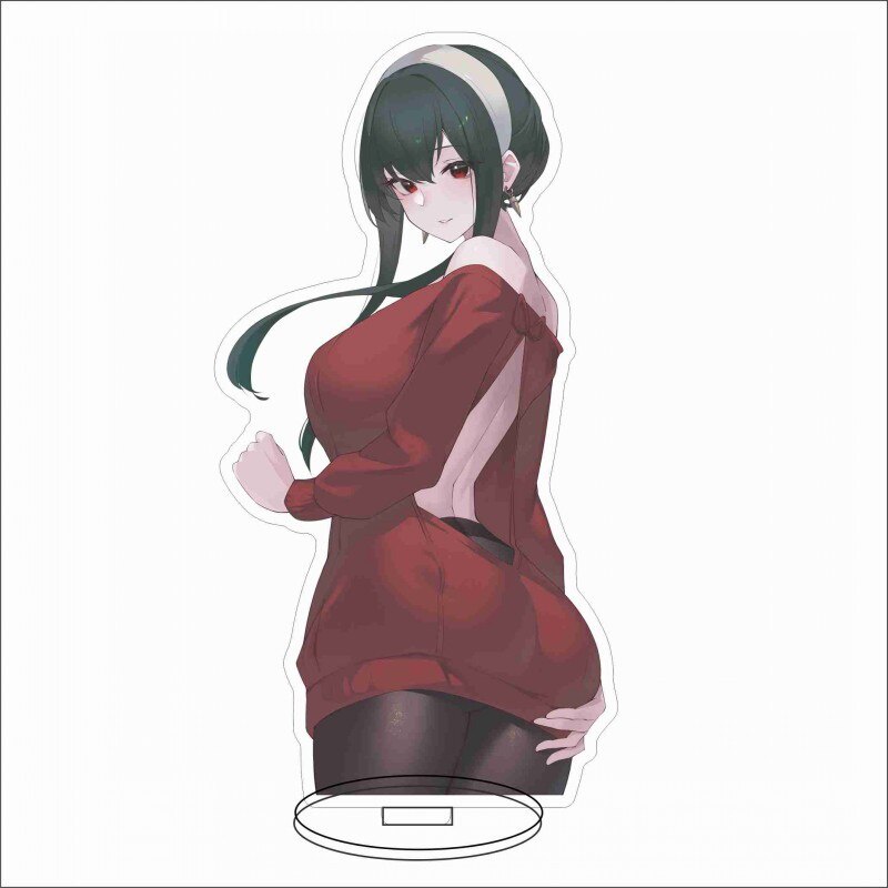Mô hình Standee Japan Anime Spy X Family Anya Loid Yor Spy Family 15cm Acrylic decor góc học tập để bàn làm việc 15cm