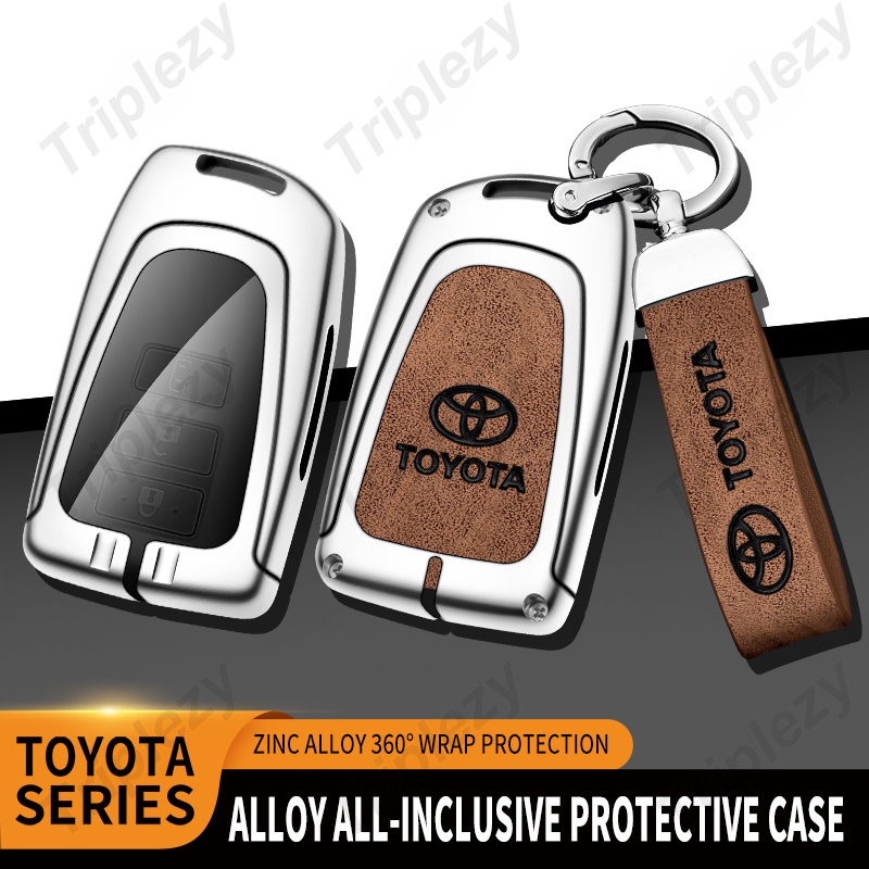 Vỏ Bọc Chìa Khóa Điều Khiển Từ Xa Bằng Hợp Kim Kẽm Cho toyota aygo hiace yaris activ wish hiace Versyso camry corolla yaris vios ncp 150