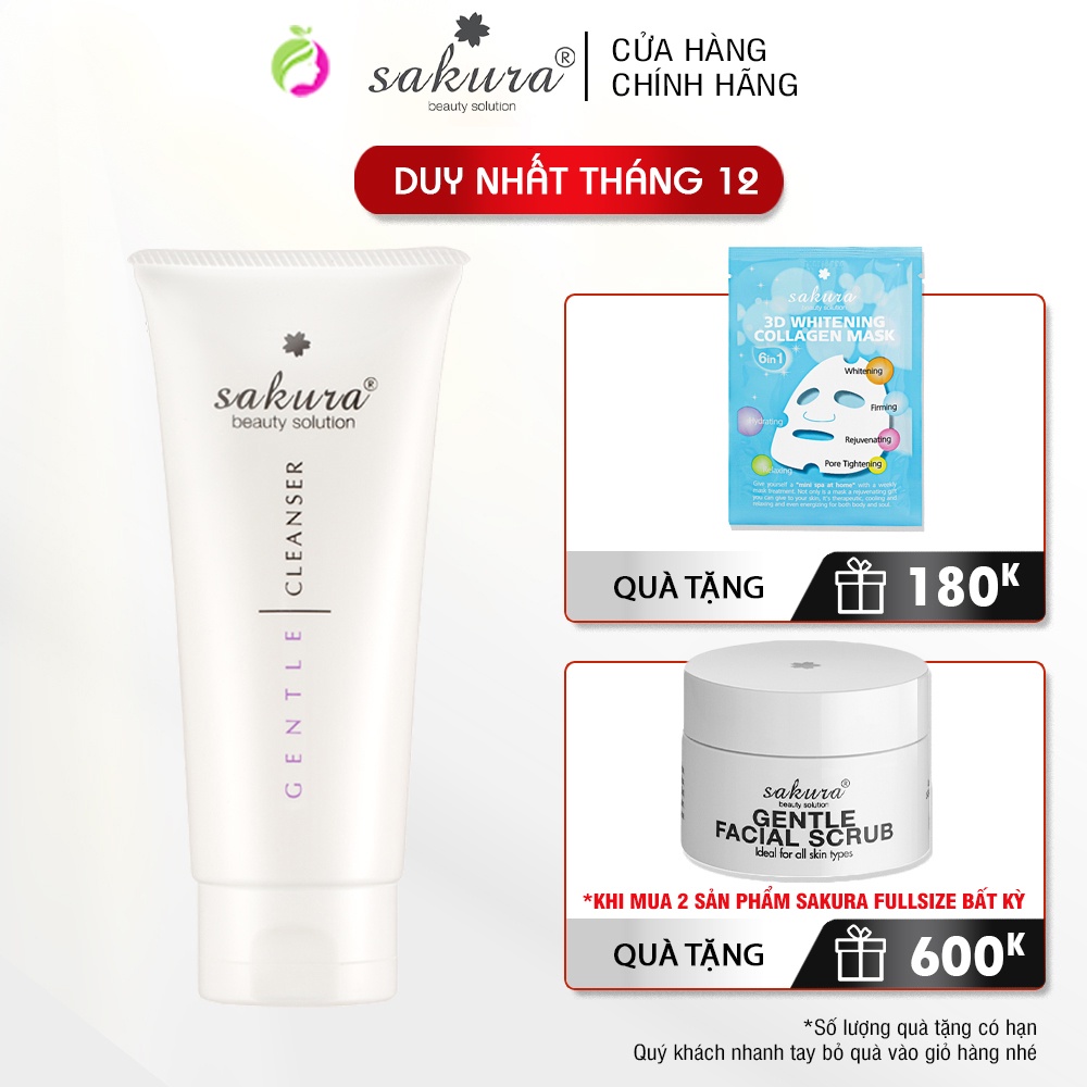 Sữa rửa mặt dành cho da nhạy cảm Sakura Gentle Cleanser 100ml