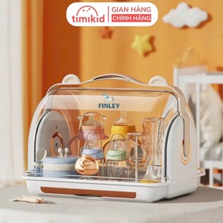 Khay úp bình sữa finley hình gấu có nắp đậy