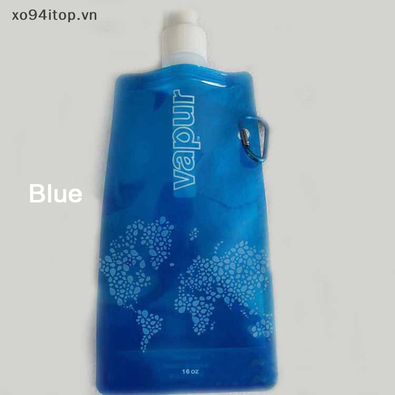 Bình Uống Nước xoitop 500ml Hình Động Vật Hoạt Hình Thân Thiện Với Môi Trường Có Thể Gập Lại An Toàn Cho Trẻ Em vn