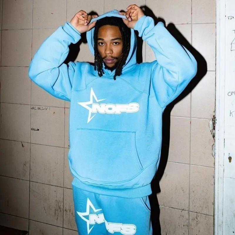 Áo Hoodie Dáng Rộng In Chữ y2k Phong Cách harajuku hip hop Thời Trang 2023