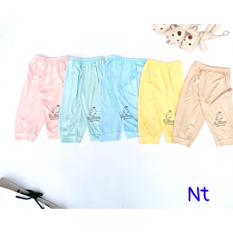 Set 5 quần chục dài thun lạnh mềm mát cho bé trai bé gái