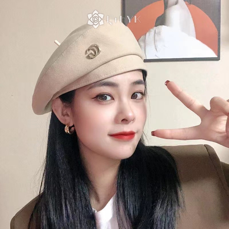 Mũ nồi beret QrhYK thời trang thu đông cho nữ mới