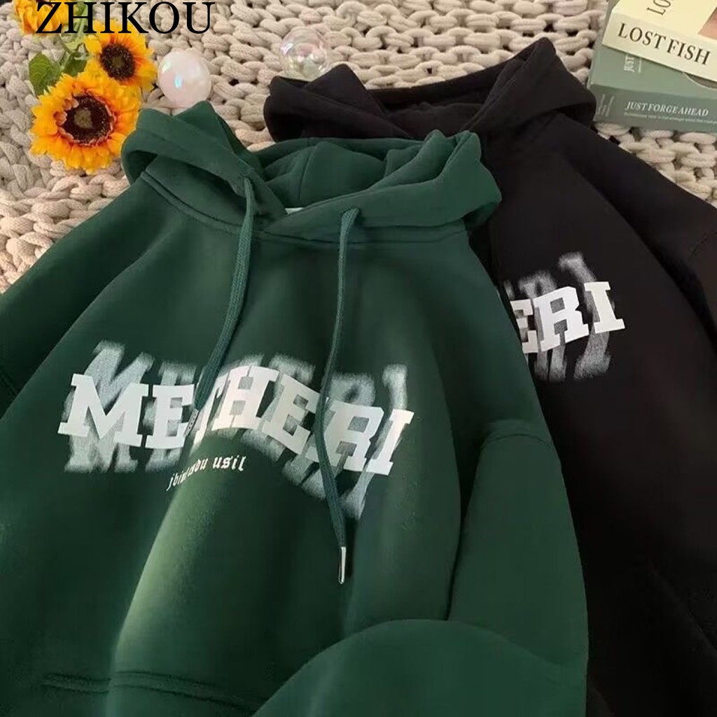 ZHIKOU Áo Khoác hoodie áo khoác nữ zip hoodie fashionable Thông thường New Style Korean WWY230017L 49Z231205