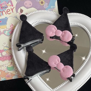 Set 2 kẹp tóc hình tai thỏ kuromi dễ thương cho bé gái mới