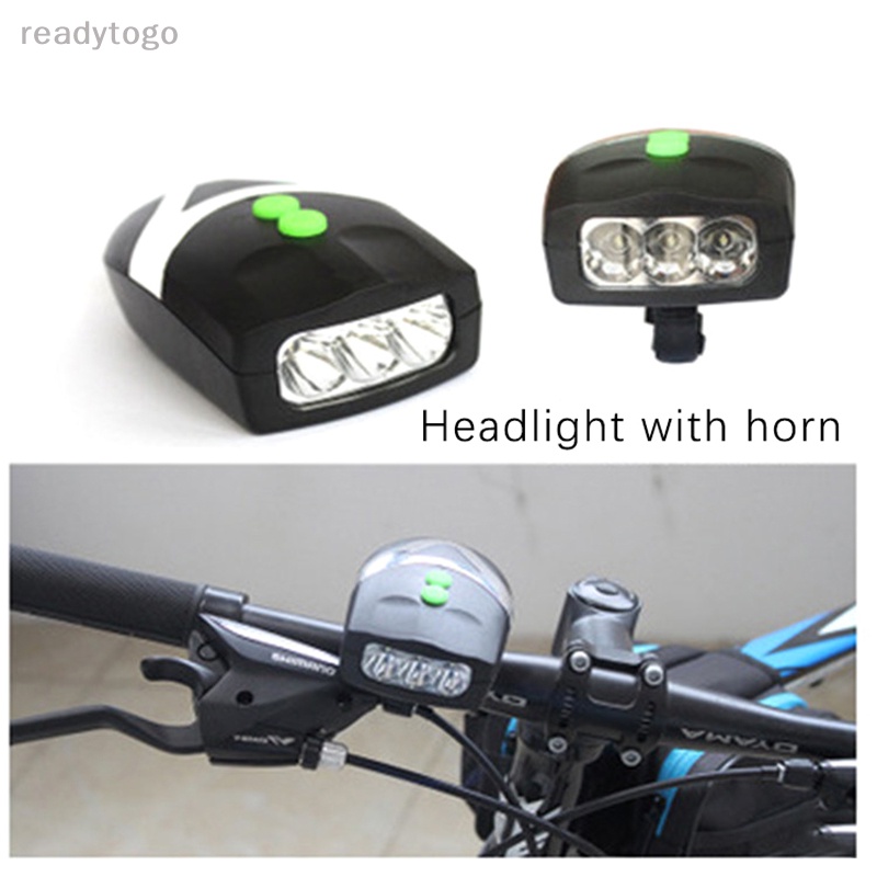 Bộ Đèn Pha led + Còi + Đèn Hậu Chống Nước Cho Xe Đạp