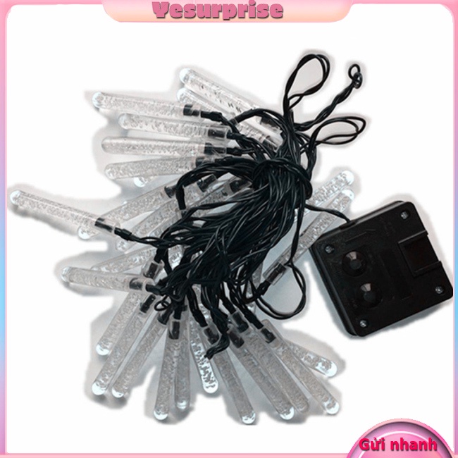 Yesurprise Dây Đèn Led 20 Bóng Chống Nước Trang Trí Giáng Sinh Chạy Bằng Năng Lượng Mặt Trời