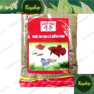 KAOKUI - Cám hạt mịn 40% đạm cho cá cảnh | Thức ăn cám giàu dinh dưỡng cho cá cảnh thủy sinh