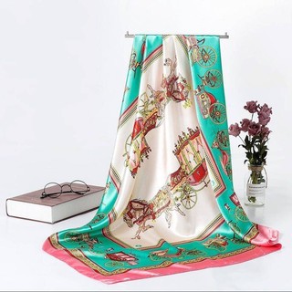 Khăn Choàng Vuông 90 * 90cm Chất Liệu Lụa