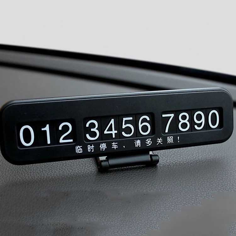 Bảng Số Điện Thoại Đỗ Xe Hơi Tạm Thời Họa Tiết Hoạt Hình Sáng Tạo