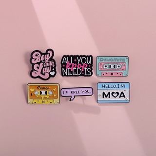 Hoạt Hình Huy Hiệu Cài Áo Hình Đài radio In Chữ all you need is kpop Ngộ Nghĩnh