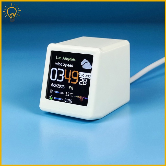 Thiết Bị Cảm Biến Nhiệt Độ Điện Tử Không Dây Màn Hình lcd 1.54 inch wifi