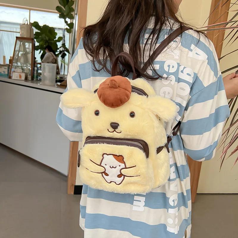 Kawaii sanrio Ba Lô Vải Bông Hình hello kitty Thời Trang Dành Cho Nữ Sinh Du Lịch Làm Quà Giáng Sinh Sinh Nhật
