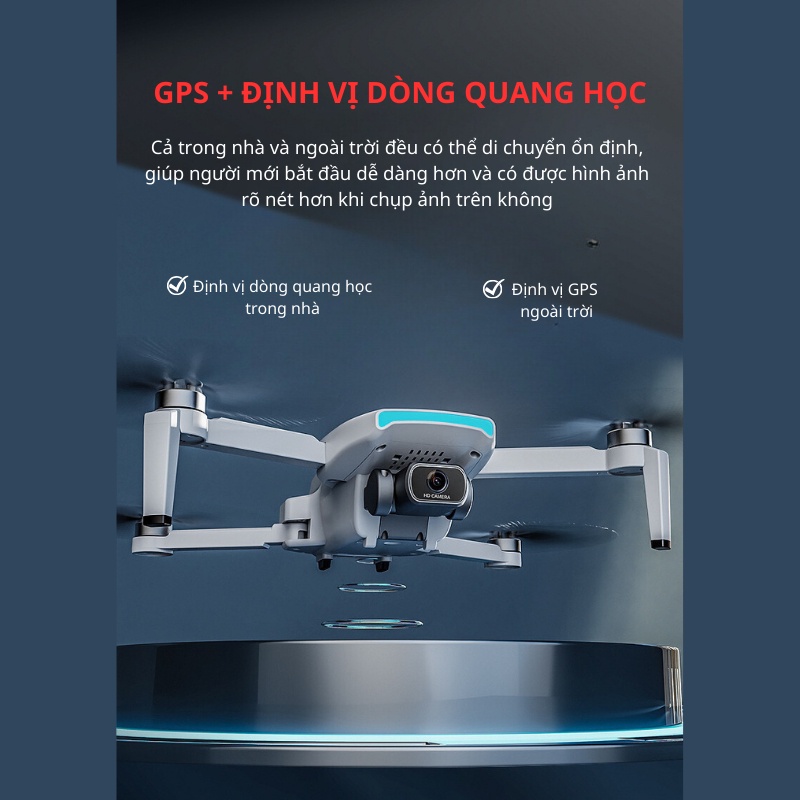 Flycam F1, máy bay điều khiển từ xa có gắn định vị GPS, hình ảnh 4k HD JOLA | BigBuy360 - bigbuy360.vn
