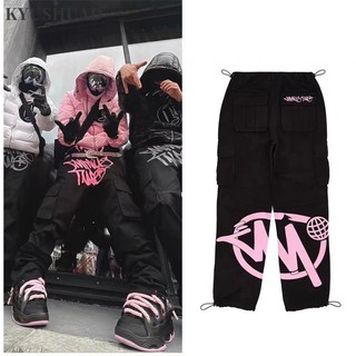  Kyushuad Quần Dài Phong Cách hip hop Đường Phố Co Giãn Thời Trang Mùa Hè Cho Nam 