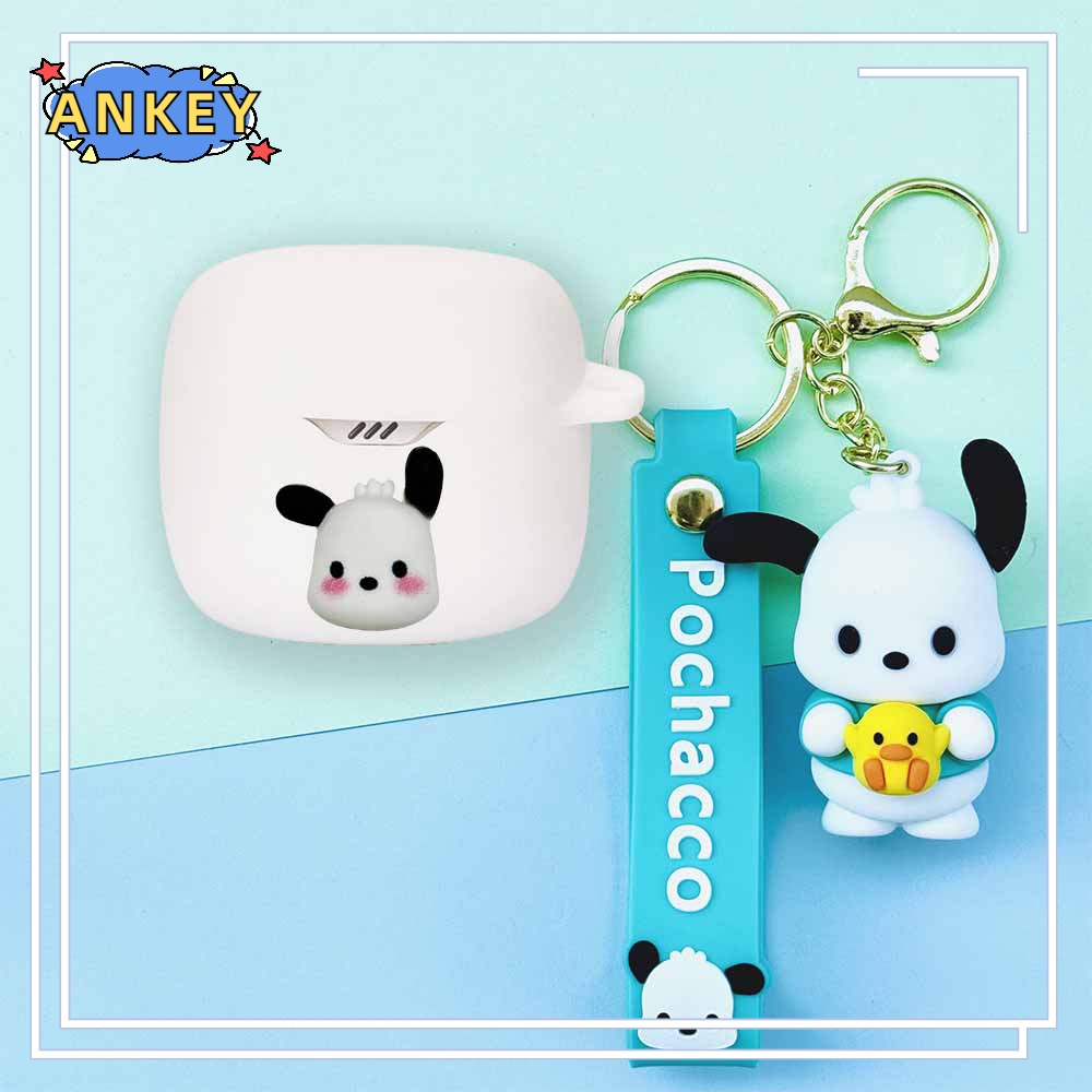 For JBL Tune Flex 225 220 Earphone Silicone Case Cute Dragon Earbuds Soft Protective Headphone Cover Headset Skin with Pendant
