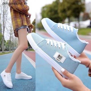 Giày thể thao nữ canvas trắng phong cách hàn quốc dễ phối đồ cho nữ giày bata nữ - giày nữ 756