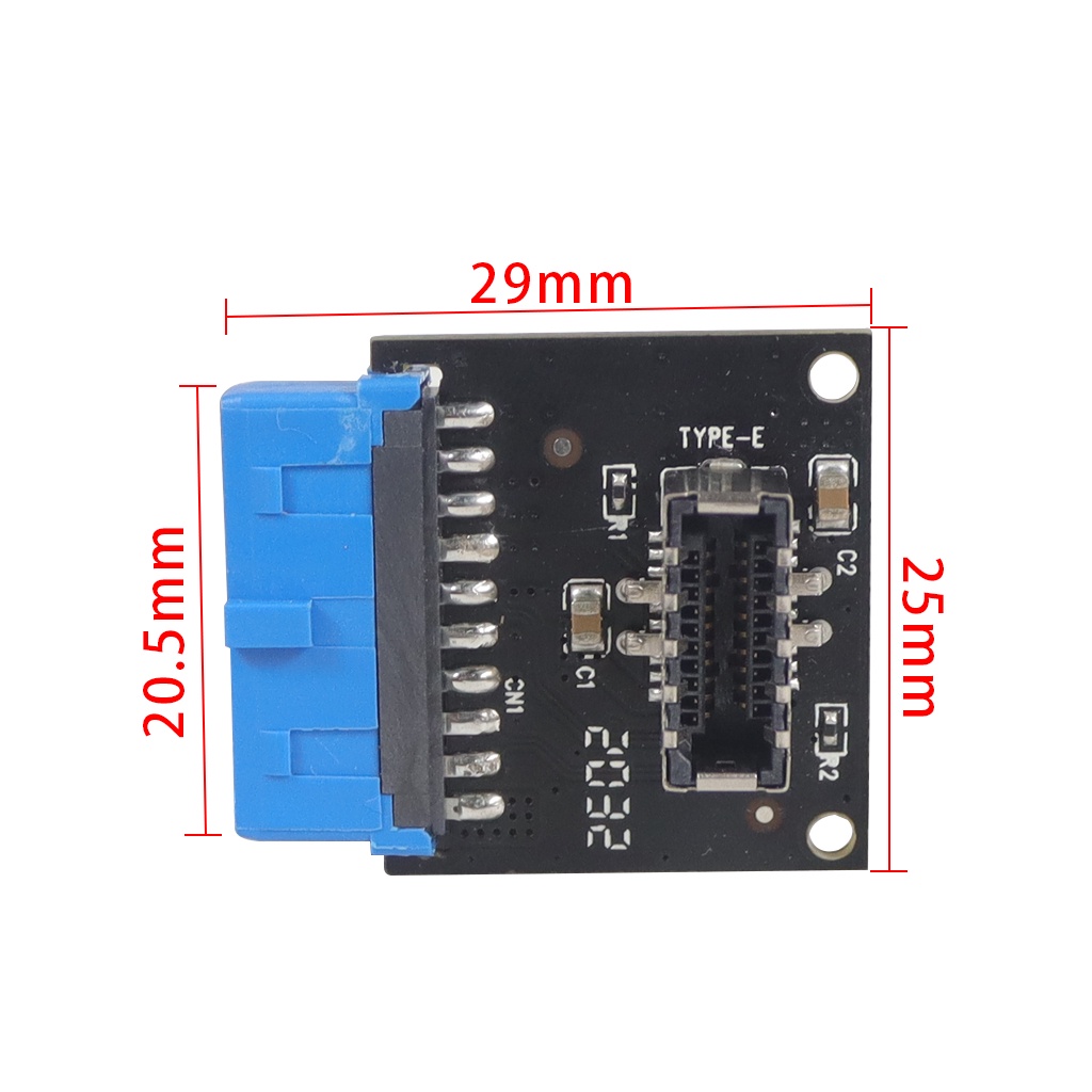 Xt Ổ Cắm Chuyển Đổi Cổng usb 3.1 3.0 19 pin Sang type-c 20pin Chuyên Dụng Cho Bảng Mạch Máy Tính