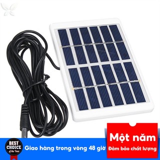 Tấm sạc pin năng lượng mặt trời 5w 6v dài 3m bằng polysilicon có dây cáp sạc điện thoại di động
