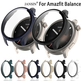 Jansin Ốp Bảo Vệ Bằng pc Cứng + Kính Cường Lực Dành Cho Đồng Hồ Thông Minh Amazfit Balance