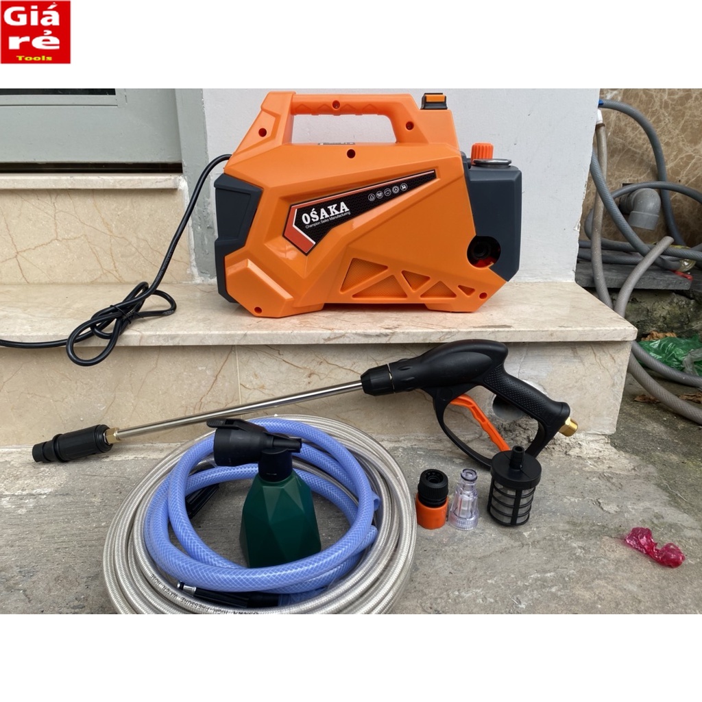 Máy rửa xe có chỉnh áp OSAKA-RS7-3000W-Bảo hành 12 tháng -dây dài 15 m TOOLS GIÁ RẺ