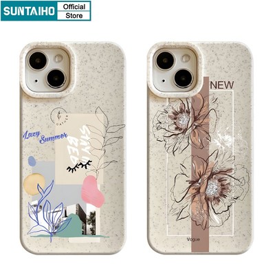 Suntaiho Ốp Điện Thoại TPU Silicon Mềm Họa Tiết Hoa Hướng Dương Cho Iphone 15 14 12 13 11 Pro Max IP 7 8 Plus Iphon X Xs XR Xs Max