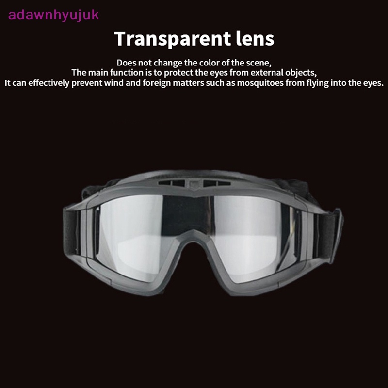 Adawnhyujuk Kính Bảo Hộ Chiến Thuật 3 lens Chống Gió Phong Cách Quân Đội Khi Bắn Súng Ngoài Trời vn
