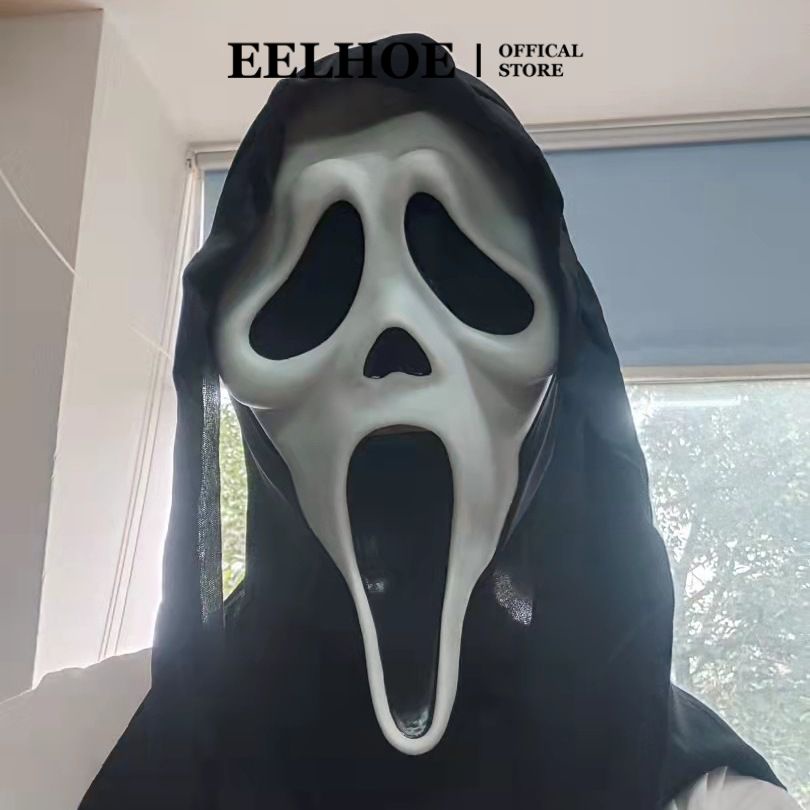 EELHOE Mặt nạ Halloween Người lớn Đáng sợ Cosplay Prop Carnival Masker Trang trí tiệc Đồ chơi mới lạ Halloween Mặt nạ ma kinh dị La hét miiki_vn