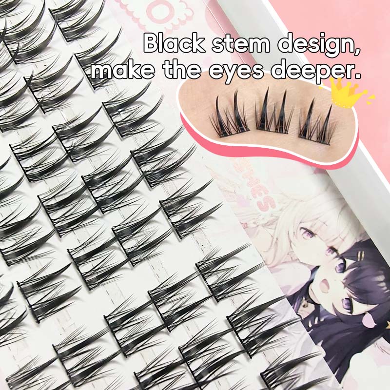 Hộp Lông Mi Giả 5 Hàng 3d Dày Tự Nhiên derf