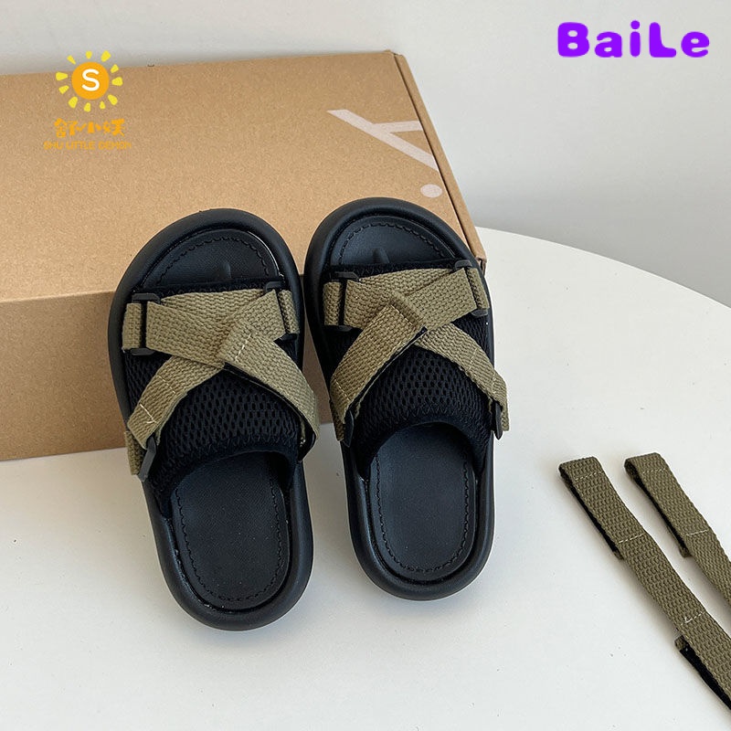 Dép Sandal Đế Mềm Phong Cách Hàn Quốc Thời Trang Xuân Hè Cho Bé Trai Và Bé Gái