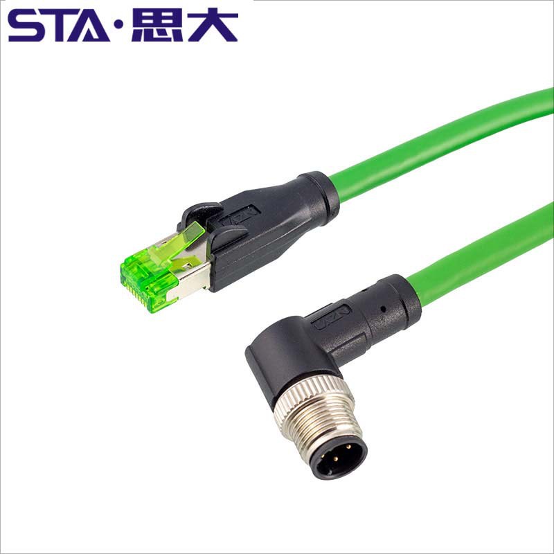 Dây Cáp Mạng ethernet m12 4 Lõi Chuyên Dụng rj45
