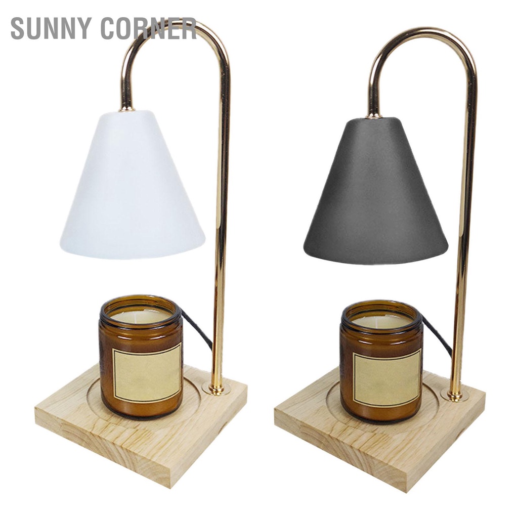 Sunny corner Có hàng sẵn Đèn sưởi ấm nến không khói có thể điều chỉnh độ sáng Trang trí đèn thơm nóng chảy cho phòng ngủ EU 220V