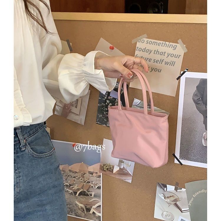 Túi Xách mini Vải oxford Màu Tương Phản Phong Cách Mới 2023