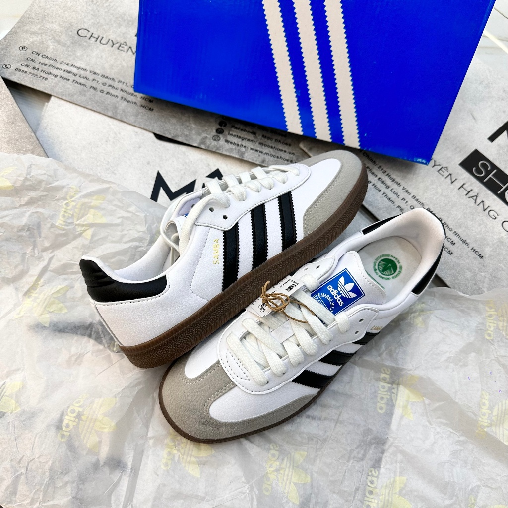 Giày ADIDAS SAMBA VEGAN - WHITE GUM - *LƯỠI GÀ NGẮN* - CODE: FW2427