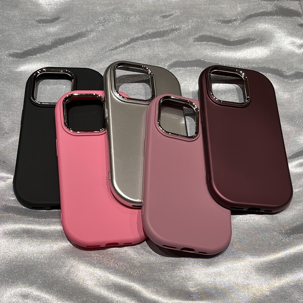 Ôp Điện Thoại Silicon Dẻo Hình oval Thời Trang Chống Rơi Cho iphone 11 12 13 14 pro max 14promax Ốp
