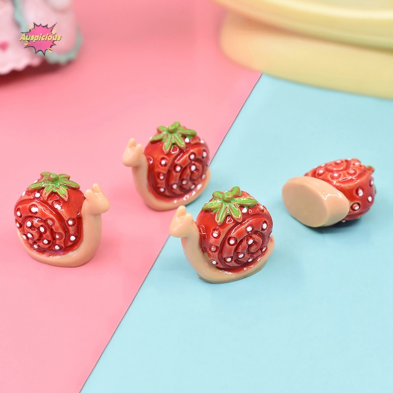 Set 5 Ốc Sên Mini Bằng Nhựa resin Dễ Thương Trang Trí Tiểu Cảnh