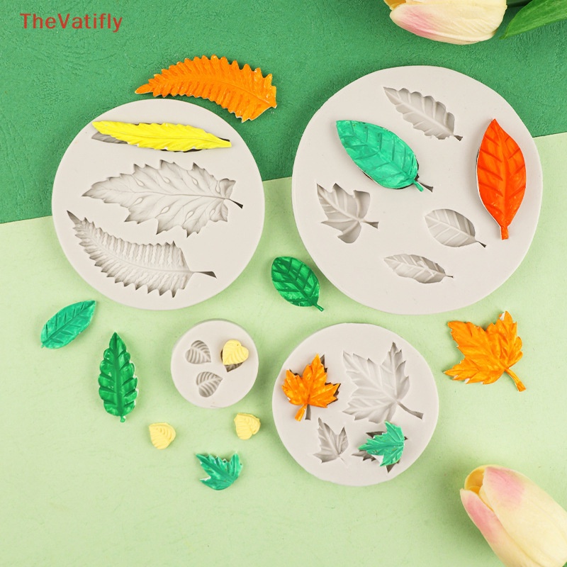 Khuôn silicone Làm Bánh / Sô Cô La Hình Chiếc Lá diy