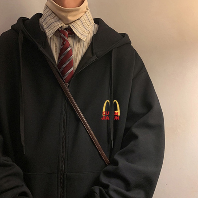 Áo Khoác Hoodie Chui Đầu In Hình Mcdonald 2023 Phong Cách Mỹ Thời Trang Thu Đông Cho Cặp Đôi