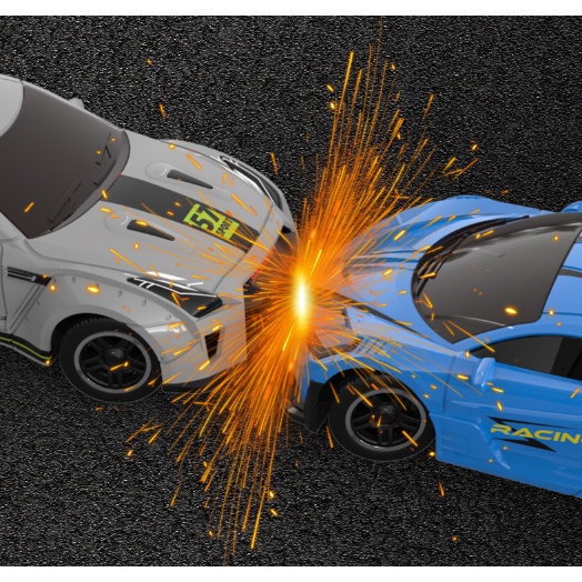 Xe Drift 1/24 GTR đẩy trớn tự Drift đánh lái dành cho bé trai, chất liệu nhựa ABS chống va đập