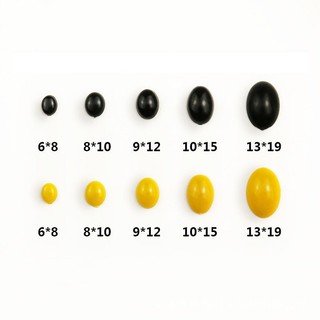 (Gói 10 cái) Mắt thú dán hình Oval nhiều cỡ